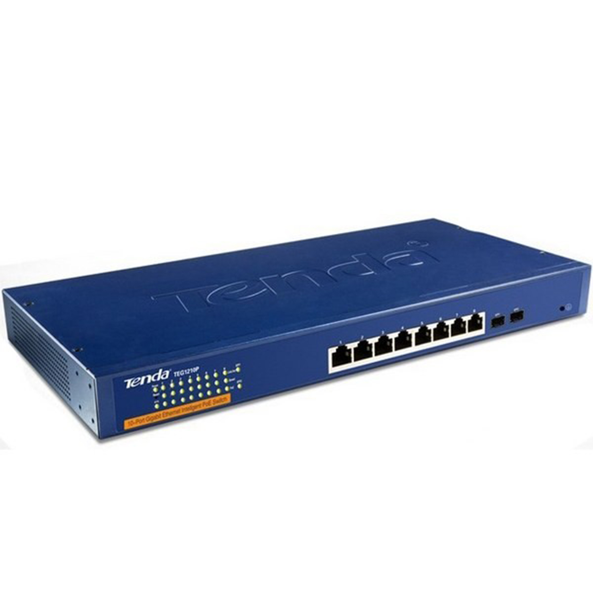 سوئیچ شبکه 8 پورت + 2 پورت SFP تندا مدل TEG1210P-2